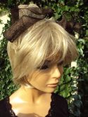 Serre-tÃªte brun et beige