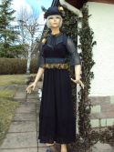 Robe 1900 noire et ambre