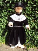 Robe velours et dentelle 1900