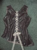 Bustier noir lacÃ©