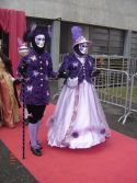 Couple violet du Carnaval Vénitien