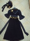 Robe bourgeoise noire enfant