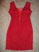 Tunique rouge lacÃ©e