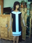 Robe noire et blanche Patricia