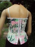 Bustier fleuri rose vert 36