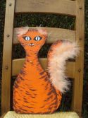 Forme prÃ©dÃ©coupÃ©e de chat roux