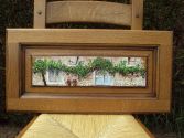 Porte en bois peinte avec une faÃ§ade