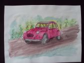 Deux chevaux rouges