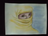 Femme voilÃ©e jaune