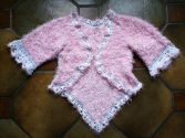 Petit gilet rose poilu